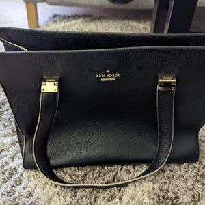 Kate Spade New York Black Hand Bag 100% Cow Leather